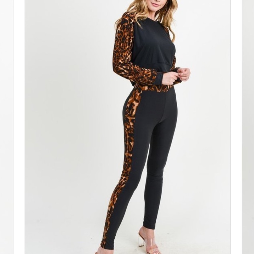 Leopard Matching Two Piece Set